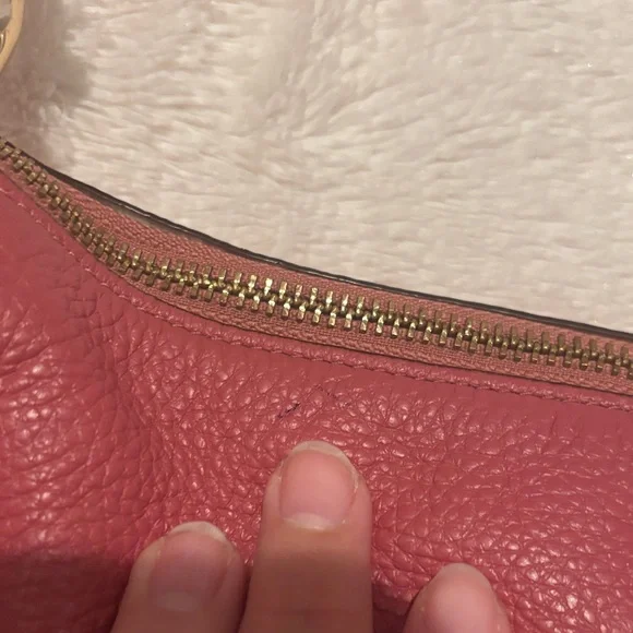 COACH 28966 Vintage Pink Pebbled Leather MIA Shoulder Satchel Hand Hobo Purse - Picture 7 of 13